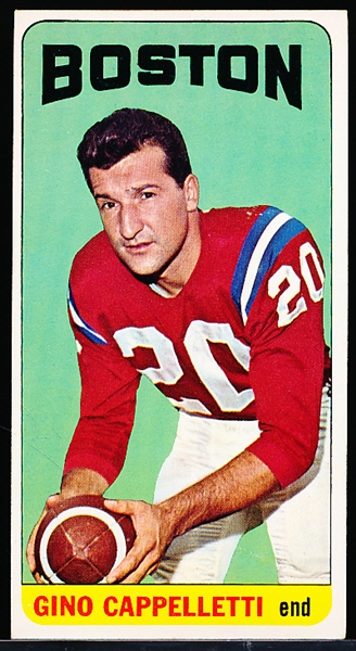 1965 Topps Football- #4 Gino Cappelletti, Patriots- SP