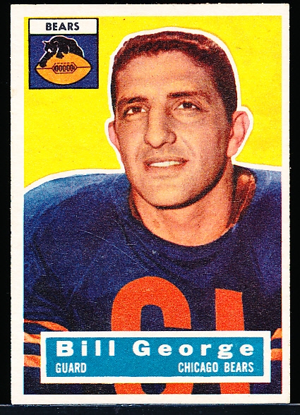 1956 Topps Fb- #47 Bill George, Bears- Rookie!