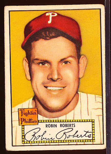 1952 Topps Baseball- #59 Robin Roberts, Phillies- Red Back