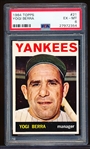 1964 Topps Baseball- #21 Yogi Berra, Yankees- PSA Ex-Mt 6