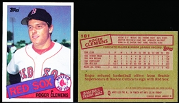 1985 Topps Baseball- #181 Roger Clemens RC- 9 Cards