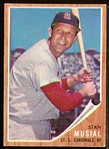 1962 Topps Baseball- #50 Stan Musial, Cardinals