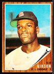 1962 Topps Baseball- #530 Bob Gibson, Cardinals- Hi#