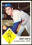 1963 Fleer Baseball- #42 Sandy Koufax, Dodgers