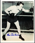 Autographed Lou Ambers Boxing B/W 8” x 10” Photo