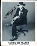 Autographed Joe Frazier Boxing B/W 8” x 10” Publicity Photo