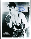 Autographed Joey Giardello Boxing B/W 8” x 10” Photo