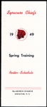 1949 Syracuse Chiefs International League MiLB Spring Training Roster