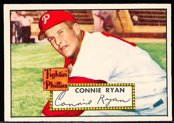 1952 Topps Baseball- #107 Connie Ryan, Phillies