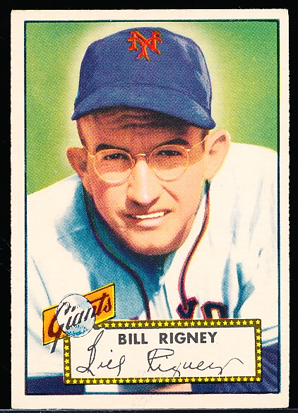 1952 Topps Baseball- #125 Bill Rigney, Giants