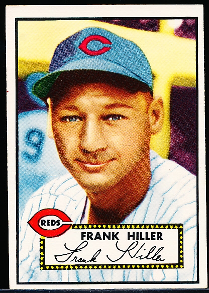 1952 Topps Baseball- #156 Frank Hiller, Reds