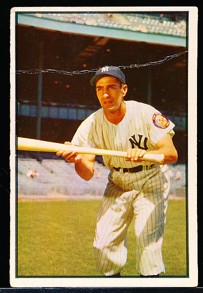 1953 Bowman Color Baseball- #9 Phil Rizzuto, Yankees