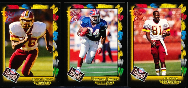 1992 Wild Card Super Bowl Card Show Promo Card Sets- 4 Sets