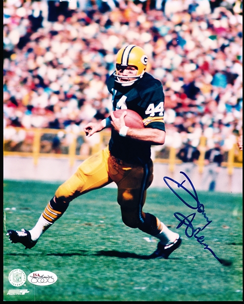 Donny Anderson Autographed Green Bay Packers NFL Color 8 x 10 Photo- JSA Authenticated