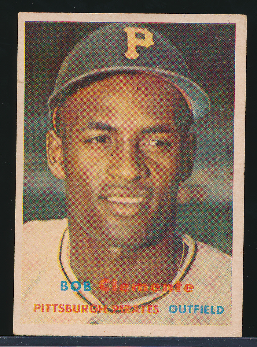 Lot Detail - 1957 Topps Baseball- #76 Roberto Clemente, Pirates