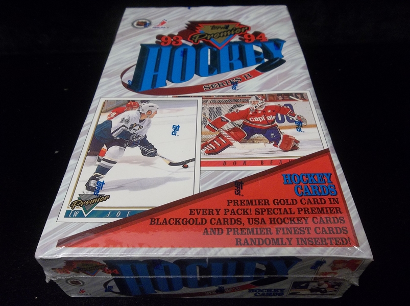 1993-94 Topps Premier Hockey- 1 Factory Sealed Series 2 Wax Box