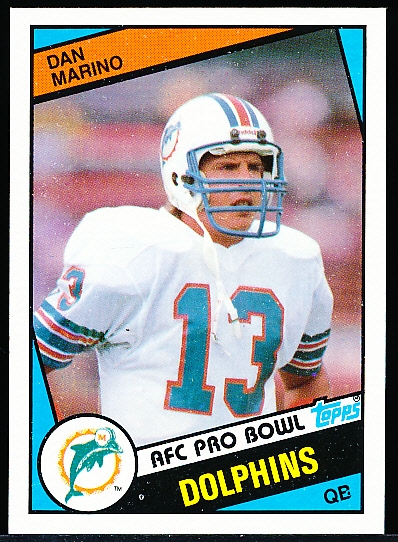 1984 Topps Football- #123 Dan Marino, Dolphins- Rookie!