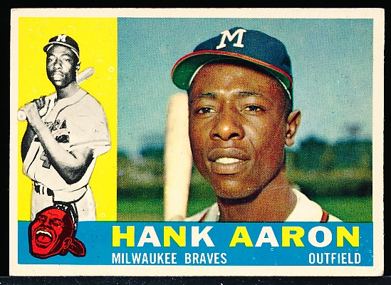 1960 Topps Bb- #300 Hank Aaron, Braves