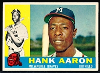 1960 Topps Bb- #300 Hank Aaron, Braves