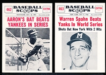 1961 Nu Card Bb Scoops- 2 Diff Braves
