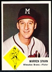 1963 Fleer Bb- #45 Warren Spahn, Braves