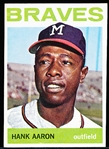 1964 Topps Bb- #300 Hank Aaron, Braves
