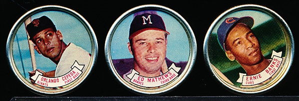 1964 Topps Bb Coins- 3 Diff