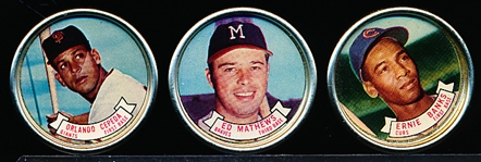 1964 Topps Bb Coins- 3 Diff