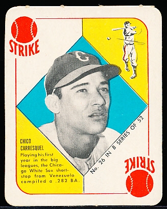 1951 Topps Bb- Blue back- #26 Chico Carrasquel, White Sox