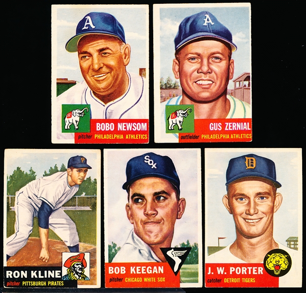 1953 Topps Baseball- 5 Diff