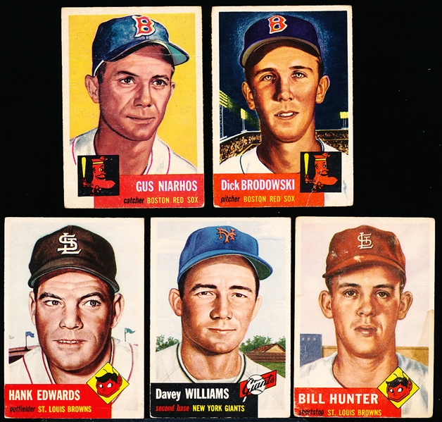 1953 Topps Bb- 5 Diff