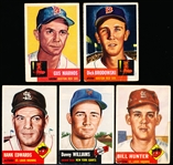 1953 Topps Bb- 5 Diff
