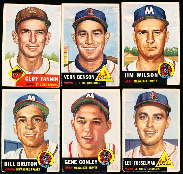 1953 Topps Bb- 6 Diff