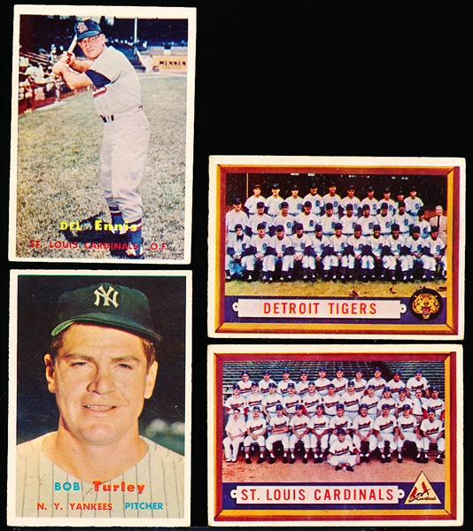 1957 Topps Bb- 4 Diff