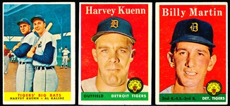 1958 Topps Bb- Detroit Tigers- 11 Diff