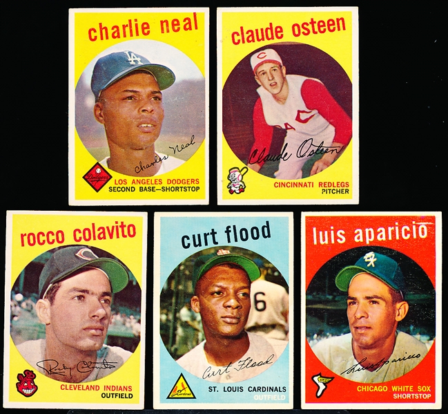 1959 Topps Bb- 5 Diff