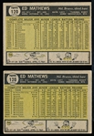1961 Topps Bb- #120 Ed Mathews- 2 Cards