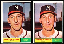 1961 Topps Bb- #200 Warren Spahn, Braves
