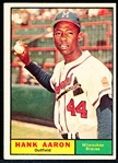 1961 Topps Bb- #415 Hank Aaron, Braves