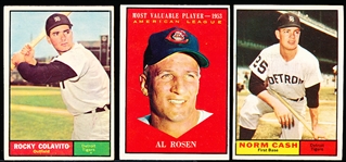 1961 Topps Bb- 6 Diff