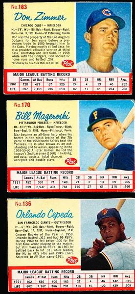 1962 Post Cereal Bb- 13 Diff