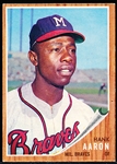 1962 Topps Bb- #320 Hank Aaron, Braves