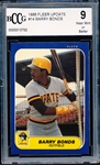 1986 Fleer Bb Update- #14 Barry Bonds RC- BCCG 9 (Near Mint or better)