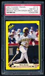 1987 Classic Travel Baseball- Update Yellow #113 Barry Bonds PSA NM-Mt 8 (OC)