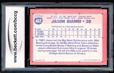 1991 Topps Traded Bb- #45T Jason Giambi USA- BCCG 9 (Near Mint or Better)