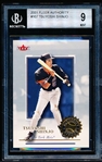 2001 Fleer Authority Bb- #107 Tsuyoshi Shinjo- Beckett 9 (Mint)