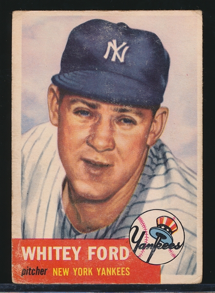 1953 Topps Bb- #207 White Ford, Yankees