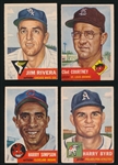 1953 Topps Bb- 4 Diff