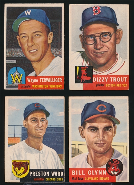 1953 Topps Bb- 4 Diff