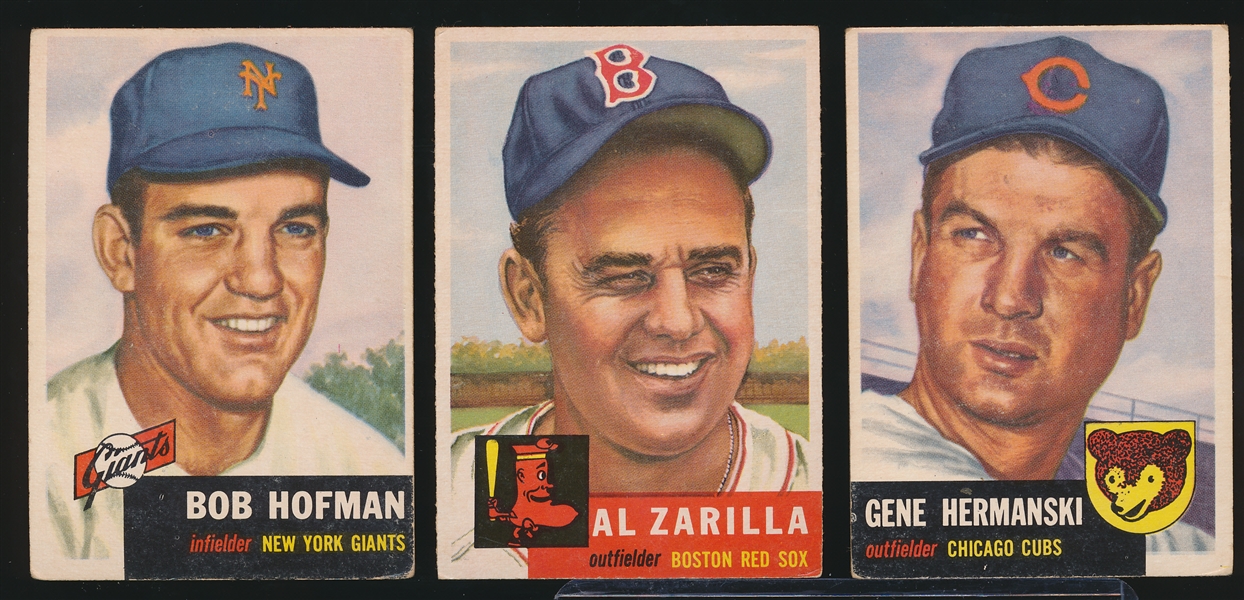 1953 Topps Bb- 3 Diff